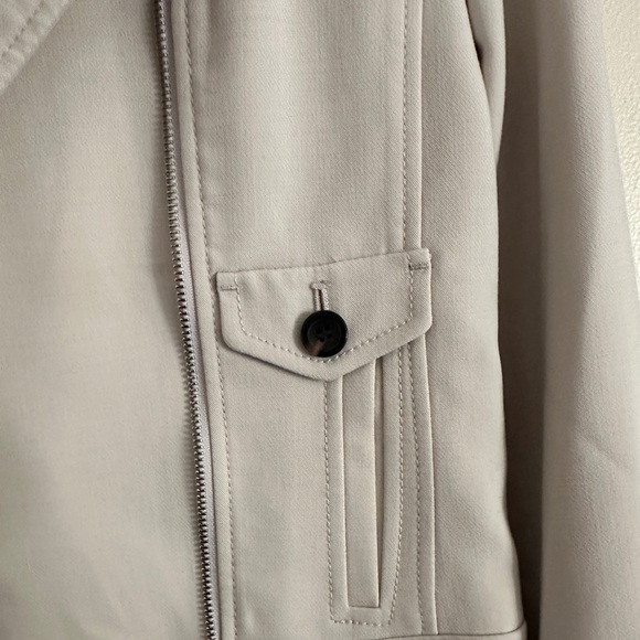 Ann Taylor Petite double knit moto jacket. - Picture 10 of 10